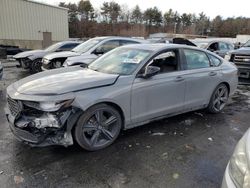 Salvage cars for sale at Exeter, RI auction: 2024 Honda Accord Hybrid SPORT-L