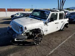 Salvage cars for sale from Copart Van Nuys, CA: 2023 Jeep Wrangler Sahara 4XE