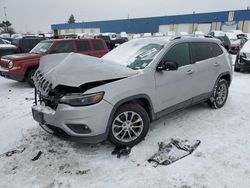 Jeep salvage cars for sale: 2019 Jeep Cherokee Latitude Plus