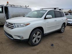 Toyota Highlander Vehiculos salvage en venta: 2013 Toyota Highlander Limited