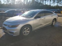 Salvage cars for sale at Harleyville, SC auction: 2018 Chevrolet Malibu LS