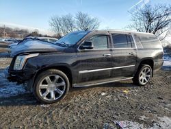 Cadillac salvage cars for sale: 2017 Cadillac Escalade ESV Luxury