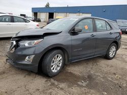 Salvage cars for sale from Copart Woodhaven, MI: 2020 Chevrolet Equinox LS