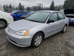 Honda Civic lx salvage cars for sale: 2002 Honda Civic LX