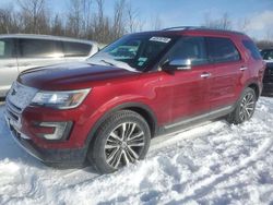 Vehiculos salvage en venta de Copart Leroy, NY: 2016 Ford Explorer Platinum