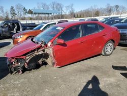 Salvage cars for sale at Spartanburg, SC auction: 2018 Toyota Corolla L