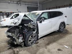 Salvage cars for sale at Candia, NH auction: 2022 Toyota Highlander Hybrid XLE