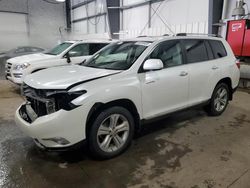 Salvage cars for sale at Ham Lake, MN auction: 2012 Toyota Highlander Limited