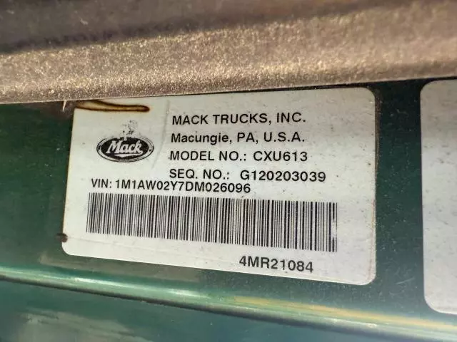 2013 Mack 600 CXU600