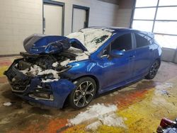 Salvage cars for sale at Indianapolis, IN auction: 2019 Chevrolet Cruze LT