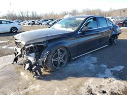 Salvage cars for sale at New Britain, CT auction: 2017 Mercedes-Benz C 300 4matic