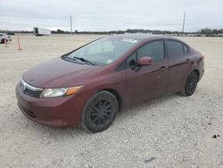 Salvage cars for sale at New Braunfels, TX auction: 2012 Honda Civic LX