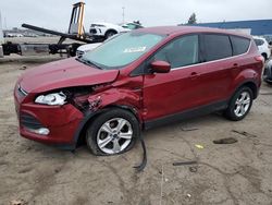 Salvage cars for sale at Woodhaven, MI auction: 2015 Ford Escape SE