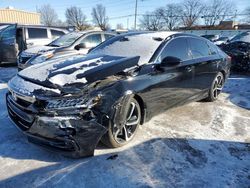 Salvage cars for sale at Moraine, OH auction: 2022 Honda Accord Sport SE