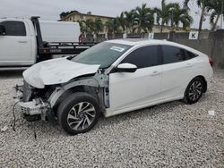 Salvage cars for sale from Copart Opa Locka, FL: 2018 Honda Civic EX