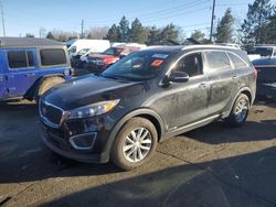 Salvage cars for sale at Denver, CO auction: 2016 KIA Sorento LX