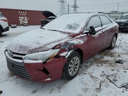 Salvage cars for sale at Elgin, IL auction: 2017 Toyota Camry LE