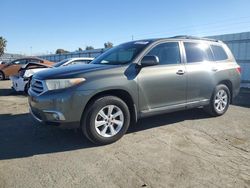 Salvage cars for sale at Martinez, CA auction: 2011 Toyota Highlander Base