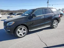 Mercedes-Benz salvage cars for sale: 2015 Mercedes-Benz ML 400 4matic