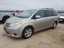 Salvage cars for sale at San Antonio, TX auction: 2015 Toyota Sienna LE