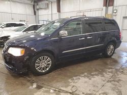 Salvage cars for sale at Franklin, WI auction: 2014 Chrysler Town & Country Touring L