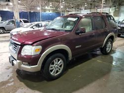 Salvage cars for sale at Woodhaven, MI auction: 2008 Ford Explorer Eddie Bauer