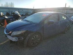 Salvage cars for sale at Arlington, WA auction: 2015 Honda Civic EX