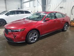 Salvage cars for sale at Ham Lake, MN auction: 2024 Honda Accord EX