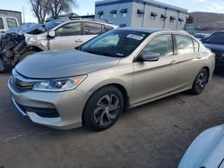 Salvage cars for sale at auction: 2016 Honda Accord LX