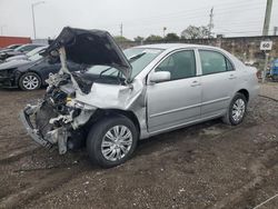 Salvage cars for sale at Homestead, FL auction: 2007 Toyota Corolla CE