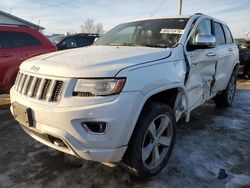 Salvage cars for sale at Pekin, IL auction: 2014 Jeep Grand Cherokee Overland