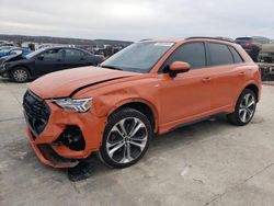 Salvage cars for sale at Grand Prairie, TX auction: 2022 Audi Q3 Premium Plus S Line 45