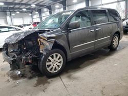 Salvage cars for sale at Ham Lake, MN auction: 2016 Chrysler Town & Country Touring