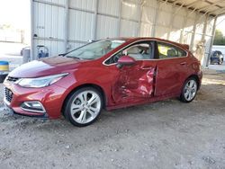 Salvage cars for sale at Midway, FL auction: 2017 Chevrolet Cruze Premier