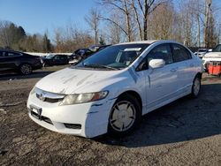 Honda salvage cars for sale: 2010 Honda Civic Hybrid