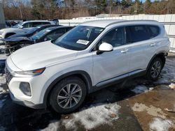 Salvage cars for sale at Exeter, RI auction: 2019 Hyundai Santa FE SEL