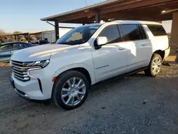 Vehiculos salvage en venta de Copart Tanner, AL: 2021 Chevrolet Suburban K1500 High Country