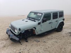 Salvage cars for sale at New Braunfels, TX auction: 2024 Jeep Wrangler Sahara 4XE