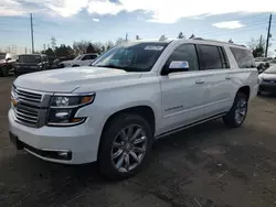 Chevrolet Suburban salvage cars for sale: 2017 Chevrolet Suburban C1500 Premier