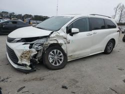 Salvage cars for sale at Dunn, NC auction: 2021 Toyota Sienna XLE