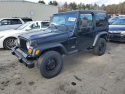 Jeep salvage cars for sale: 2002 Jeep Wrangler / TJ SE