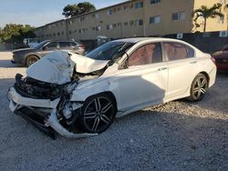 Salvage cars for sale from Copart Opa Locka, FL: 2017 Honda Accord Sport Special Edition