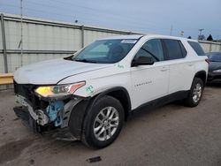 Salvage cars for sale at Dyer, IN auction: 2019 Chevrolet Traverse LS