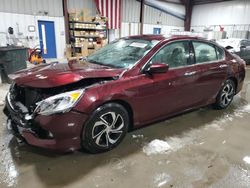 Salvage cars for sale at West Mifflin, PA auction: 2017 Honda Accord LX