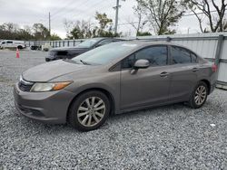 Salvage cars for sale at Riverview, FL auction: 2012 Honda Civic EX