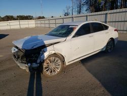 Salvage cars for sale at Dunn, NC auction: 2017 Genesis G80 Base