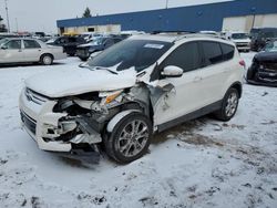 Salvage cars for sale from Copart Woodhaven, MI: 2015 Ford Escape Titanium