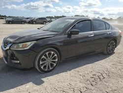 Salvage cars for sale at West Palm Beach, FL auction: 2013 Honda Accord Sport