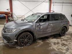 Salvage cars for sale at Center Rutland, VT auction: 2022 Volkswagen Tiguan SE R-LINE Black