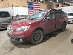 Salvage cars for sale at Anchorage, AK auction: 2017 Subaru Outback 2.5I Premium